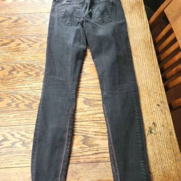 MOTHER The Black Sheep and the Princess The Looker Inside Zip Ankle Jeans sz 25 - Picture 6 of 6